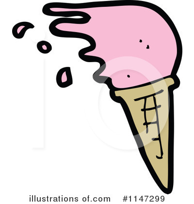 Royalty-Free (RF) Ice Cream Cone Clipart Illustration by lineartestpilot - Stock Sample #1147299