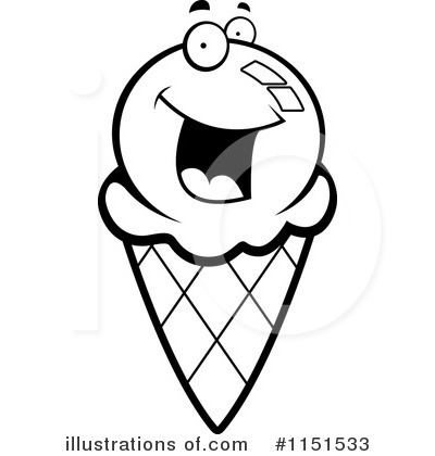 Royalty-Free (RF) Ice Cream Cone Clipart Illustration by Cory Thoman - Stock Sample #1151533