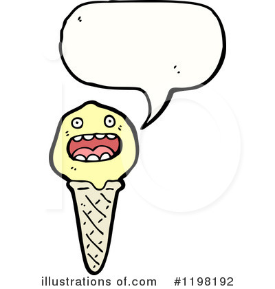 Royalty-Free (RF) Ice Cream Cone Clipart Illustration by lineartestpilot - Stock Sample #1198192