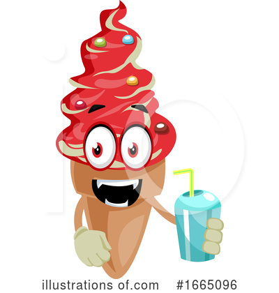 Royalty-Free (RF) Ice Cream Cone Clipart Illustration by Morphart Creations - Stock Sample #1665096