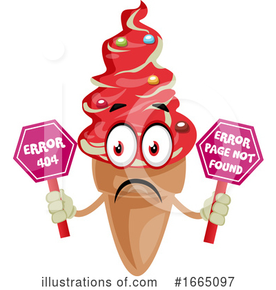 Royalty-Free (RF) Ice Cream Cone Clipart Illustration by Morphart Creations - Stock Sample #1665097