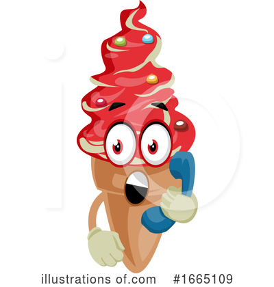 Royalty-Free (RF) Ice Cream Cone Clipart Illustration by Morphart Creations - Stock Sample #1665109