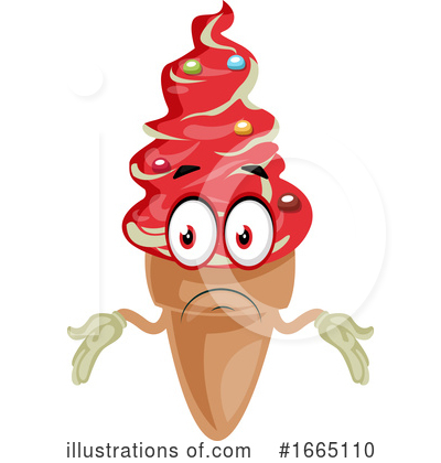 Royalty-Free (RF) Ice Cream Cone Clipart Illustration by Morphart Creations - Stock Sample #1665110