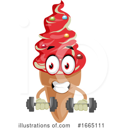 Royalty-Free (RF) Ice Cream Cone Clipart Illustration by Morphart Creations - Stock Sample #1665111