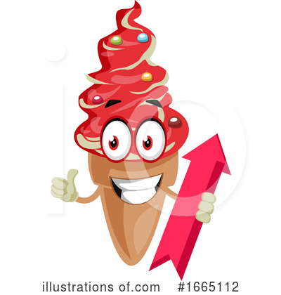Royalty-Free (RF) Ice Cream Cone Clipart Illustration by Morphart Creations - Stock Sample #1665112