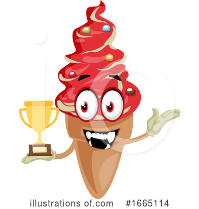 Royalty-Free (RF) Ice Cream Cone Clipart Illustration by Morphart Creations - Stock Sample #1665114