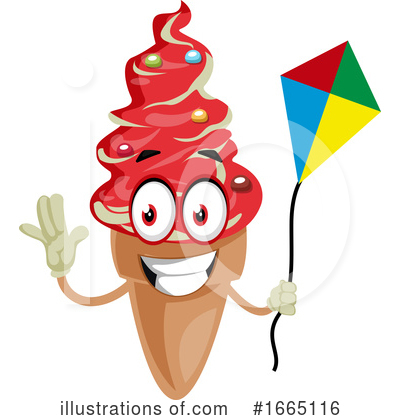 Royalty-Free (RF) Ice Cream Cone Clipart Illustration by Morphart Creations - Stock Sample #1665116