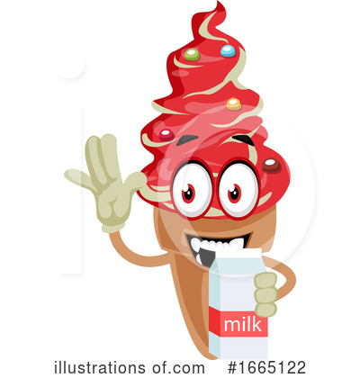 Royalty-Free (RF) Ice Cream Cone Clipart Illustration by Morphart Creations - Stock Sample #1665122