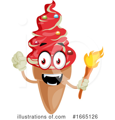 Royalty-Free (RF) Ice Cream Cone Clipart Illustration by Morphart Creations - Stock Sample #1665126