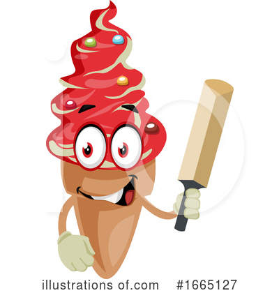 Royalty-Free (RF) Ice Cream Cone Clipart Illustration by Morphart Creations - Stock Sample #1665127