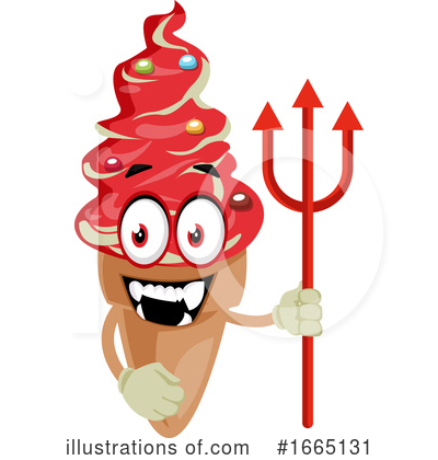 Royalty-Free (RF) Ice Cream Cone Clipart Illustration by Morphart Creations - Stock Sample #1665131