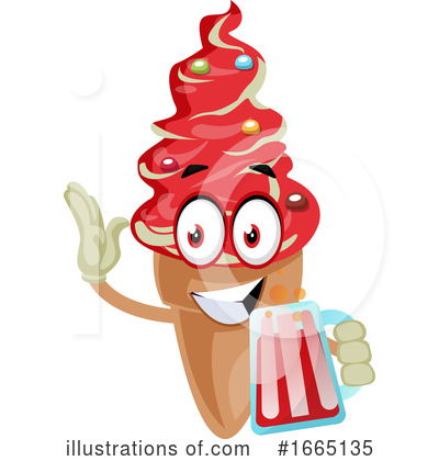 Royalty-Free (RF) Ice Cream Cone Clipart Illustration by Morphart Creations - Stock Sample #1665135