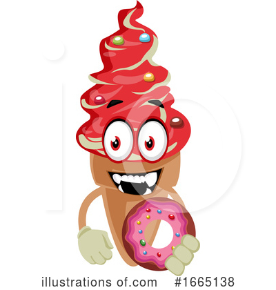 Royalty-Free (RF) Ice Cream Cone Clipart Illustration by Morphart Creations - Stock Sample #1665138