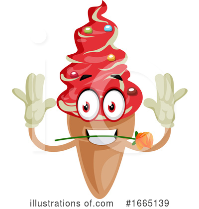Royalty-Free (RF) Ice Cream Cone Clipart Illustration by Morphart Creations - Stock Sample #1665139