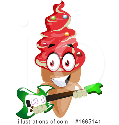 Royalty-Free (RF) Ice Cream Cone Clipart Illustration by Morphart Creations - Stock Sample #1665141
