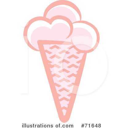 Royalty-Free (RF) Ice Cream Cone Clipart Illustration by Lal Perera - Stock Sample #71648