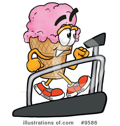 Royalty-Free (RF) Ice Cream Cone Clipart Illustration by Mascot Junction - Stock Sample #9586
