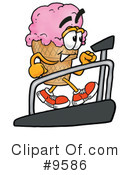 Ice Cream Cone Clipart #9586 by Mascot Junction