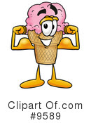Ice Cream Cone Clipart #9589 by Mascot Junction