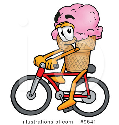 Royalty-Free (RF) Ice Cream Cone Clipart Illustration by Mascot Junction - Stock Sample #9641