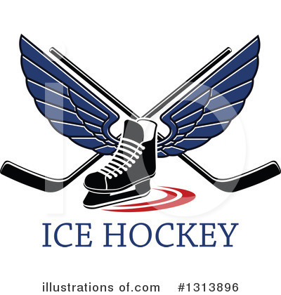 Royalty-Free (RF) Ice Hockey Clipart Illustration by Vector Tradition SM - Stock Sample #1313896