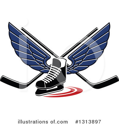 Ice Hockey Clipart #1313897 by Vector Tradition SM