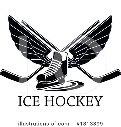 Royalty-Free (RF) Ice Hockey Clipart Illustration by Vector Tradition SM - Stock Sample #1313899