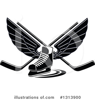 Royalty-Free (RF) Ice Hockey Clipart Illustration by Vector Tradition SM - Stock Sample #1313900
