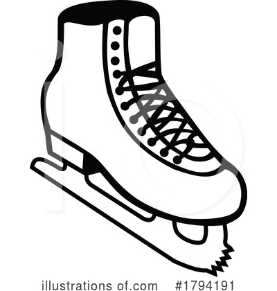 Royalty-Free (RF) Ice Skate Clipart Illustration by patrimonio - Stock Sample #1794191