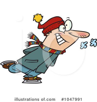 Royalty-Free (RF) Ice Skating Clipart Illustration by toonaday - Stock Sample #1047991