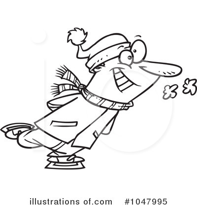 Royalty-Free (RF) Ice Skating Clipart Illustration by toonaday - Stock Sample #1047995