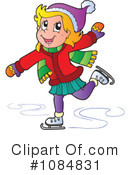 Ice Skating Clipart #1084831 by visekart