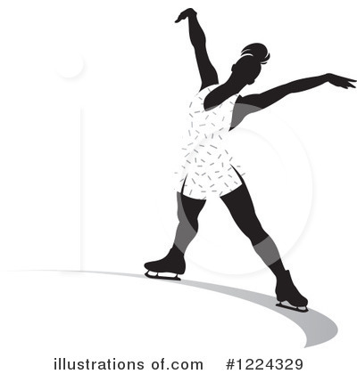 Royalty-Free (RF) Ice Skating Clipart Illustration by Lal Perera - Stock Sample #1224329