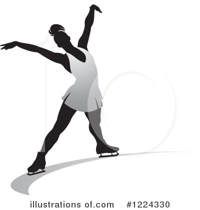 Royalty-Free (RF) Ice Skating Clipart Illustration by Lal Perera - Stock Sample #1224330