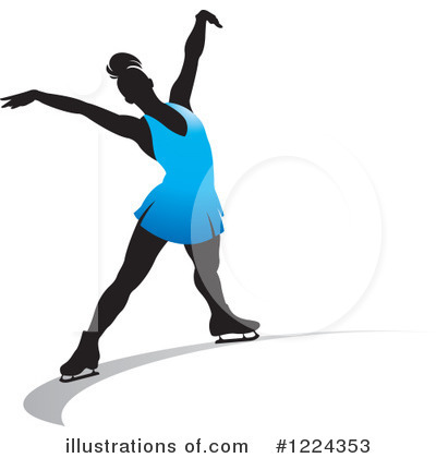 Royalty-Free (RF) Ice Skating Clipart Illustration by Lal Perera - Stock Sample #1224353
