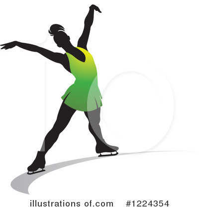 Royalty-Free (RF) Ice Skating Clipart Illustration by Lal Perera - Stock Sample #1224354