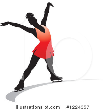 Royalty-Free (RF) Ice Skating Clipart Illustration by Lal Perera - Stock Sample #1224357