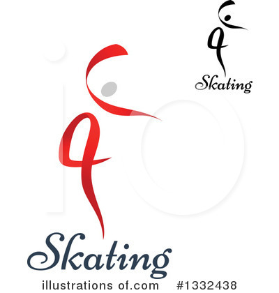 Royalty-Free (RF) Ice Skating Clipart Illustration by Vector Tradition SM - Stock Sample #1332438