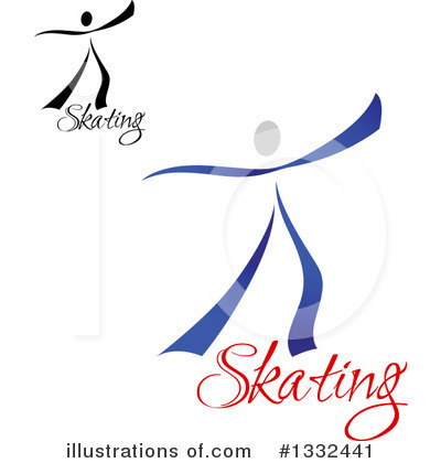 Royalty-Free (RF) Ice Skating Clipart Illustration by Vector Tradition SM - Stock Sample #1332441