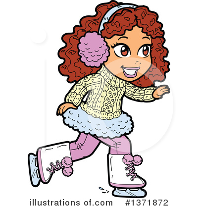 Skating Clipart #1371872 by Clip Art Mascots