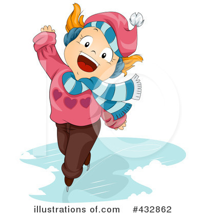Royalty-Free (RF) Ice Skating Clipart Illustration by BNP Design Studio - Stock Sample #432862