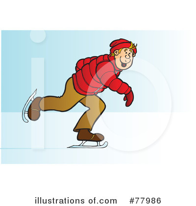 Royalty-Free (RF) Ice Skating Clipart Illustration by Snowy - Stock Sample #77986