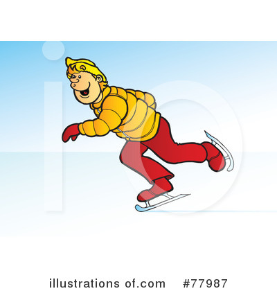 Royalty-Free (RF) Ice Skating Clipart Illustration by Snowy - Stock Sample #77987