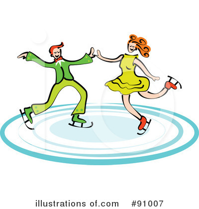 Royalty-Free (RF) Ice Skating Clipart Illustration by Prawny - Stock Sample #91007