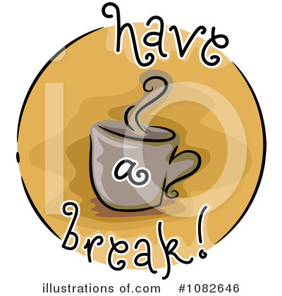 Coffee Break Clipart #1082646 by BNP Design Studio