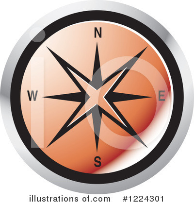 Compass Clipart #1224301 by Lal Perera