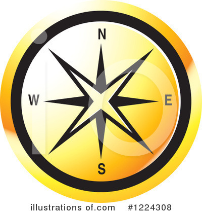 Compass Clipart #1224308 by Lal Perera