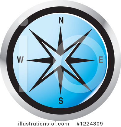 Compass Clipart #1224309 by Lal Perera