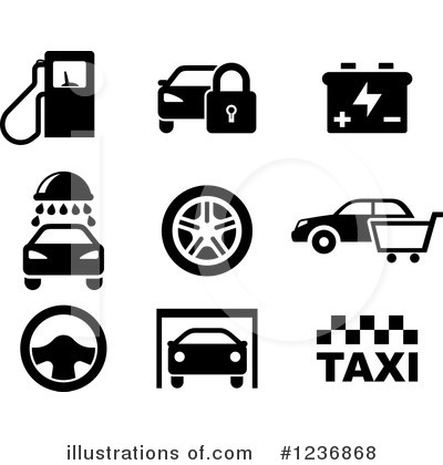 Taxi Clipart #1236868 by Vector Tradition SM
