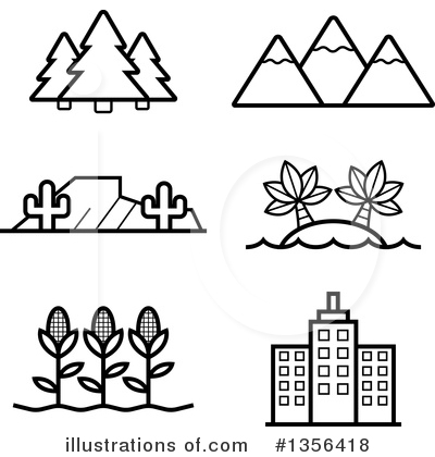 Trees Clipart #1356418 by Cory Thoman